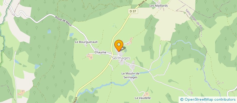 localisation de l'entreprise GFA DE RIOLON à SERMAGES