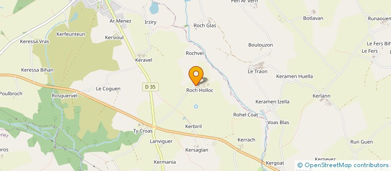 localisation de l'entreprise GFA DE ROC HOLLOC  LA MARTYRE