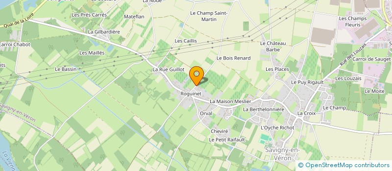 localisation de l'entreprise GFA DE ROGUINET  SAVIGNY-EN-VERON