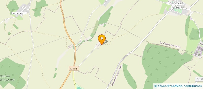 localisation de l'entreprise GFA DE RONCIERES  LA CORNE-EN-VEXIN