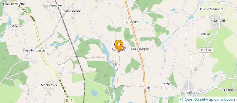 localisation de l'entreprise GFA DE RONGERAS à JANAILHAC