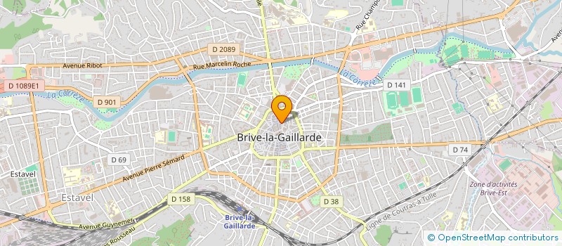 localisation de l'entreprise GFA DE ROSIER  BRIVE-LA-GAILLARDE