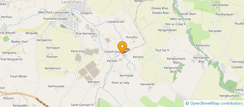 localisation de l'entreprise GFA DE ROUDOUS  PLOURIN