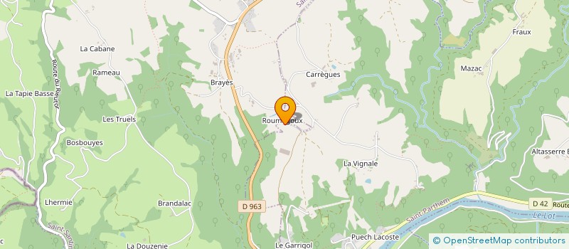 localisation de l'entreprise GFA DE ROUMEGOUS  FIRMI