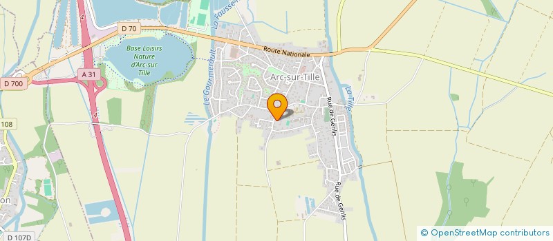 localisation de l'entreprise GFA DE ROZERVILLE  ARC-SUR-TILLE