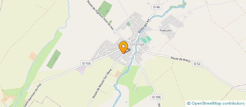 localisation de l'entreprise GFA DE SAGONNE  SAINTE-SOLANGE