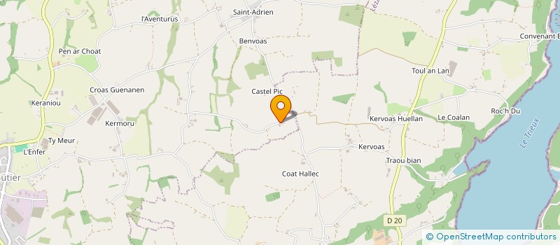 localisation de l'entreprise GFA DE SAINT ADRIEN  PLEUMEUR-GAUTIER