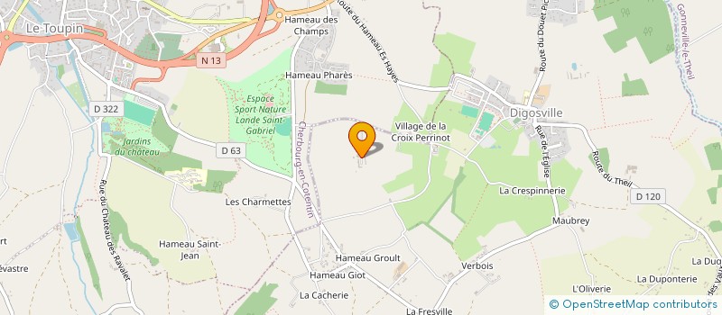 localisation de l'entreprise GFA DE SAINT-GABRIEL  DIGOSVILLE