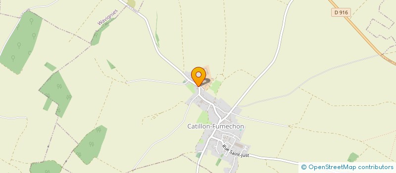 localisation de l'entreprise GFA DE SAINT JULIEN  CATILLON-FUMECHON