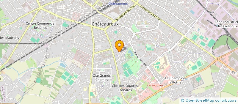 localisation de l'entreprise GFA DE SAINT MARTIN à CHATEAUROUX