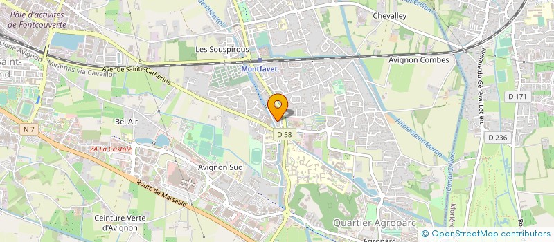 localisation de l'entreprise GFA DE SAINT MAURICE  AVIGNON