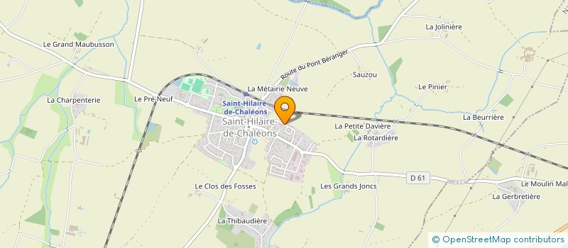 localisation de l'entreprise GFA DE SAINT MEDARD à SAINT-MARS-DE-COUTAIS