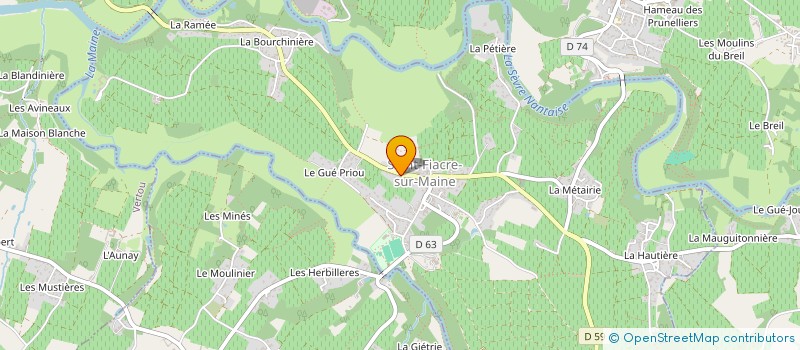 localisation de l'entreprise GFA DE SAINT-MICHEL  SAINT-FIACRE-SUR-MAINE