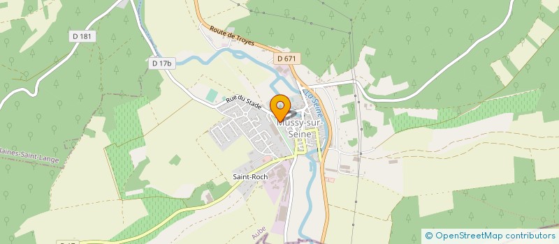 localisation de l'entreprise GFA DE SAINT ROCH  MUSSY-SUR-SEINE