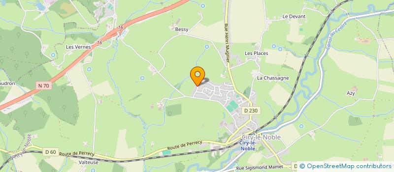 localisation de l'entreprise GFA DE SAINT ROMAIN  SAINT-ROMAIN-SOUS-VERSIGNY