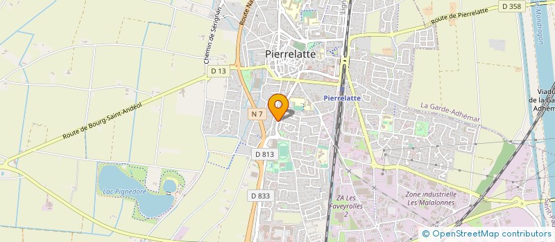 localisation de l'entreprise GFA DE SAINTE FOY LA FORCE à PIERRELATTE