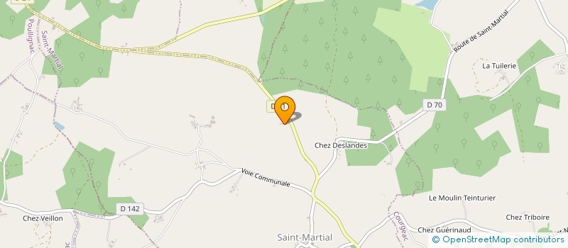 localisation de l'entreprise GFA DE SAINTE SOULINE à SAINT-MARTIAL