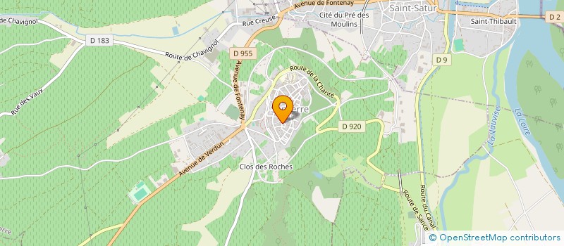 localisation de l'entreprise GFA DE SANCERRE  SANCERRE