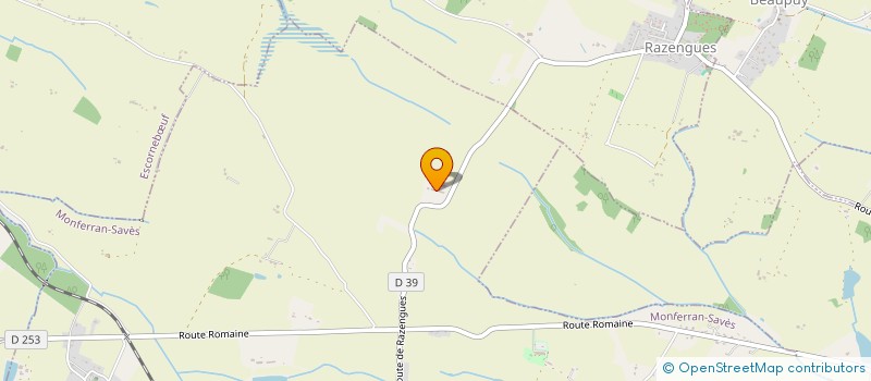 localisation de l'entreprise GFA DE SANSAS  MONFERRAN-SAVES