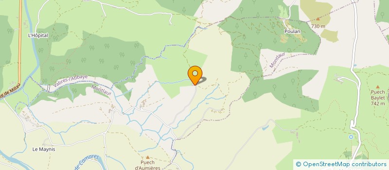 localisation de l'entreprise GFA DE SAUMECOURTE  MONTLAUR