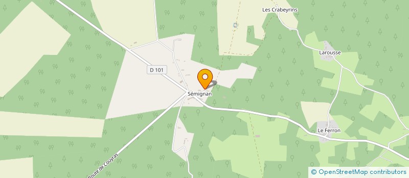 localisation de l'entreprise GFA DE SEMIGNAN  SAINT LAURENT MEDOC