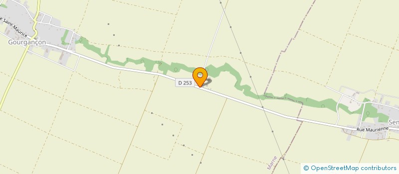 localisation de l'entreprise GFA DE SEMOINE ET GOURGANCON  GOURGANCON