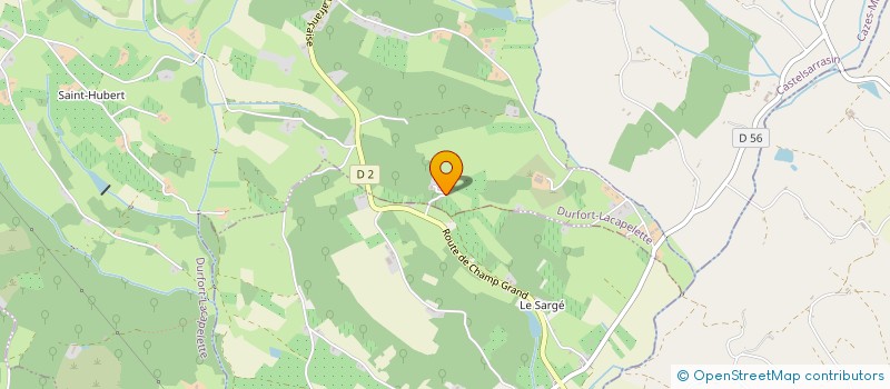 localisation de l'entreprise GFA DE SERRESEQUE  DURFORT-LACAPELETTE