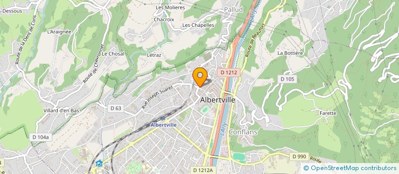 localisation de l'entreprise GFA DE SIGNERIN  ALBERTVILLE