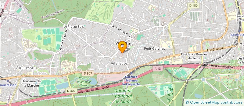 localisation de l'entreprise GFA DE ST LOUIS à GARCHES