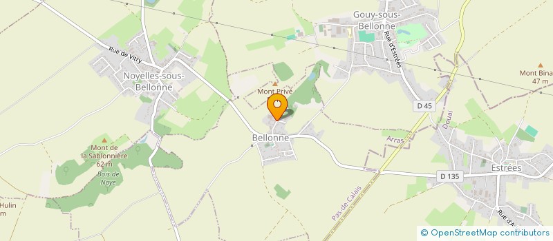 localisation de l'entreprise GFA DE ST MARTIN  BELLONNE