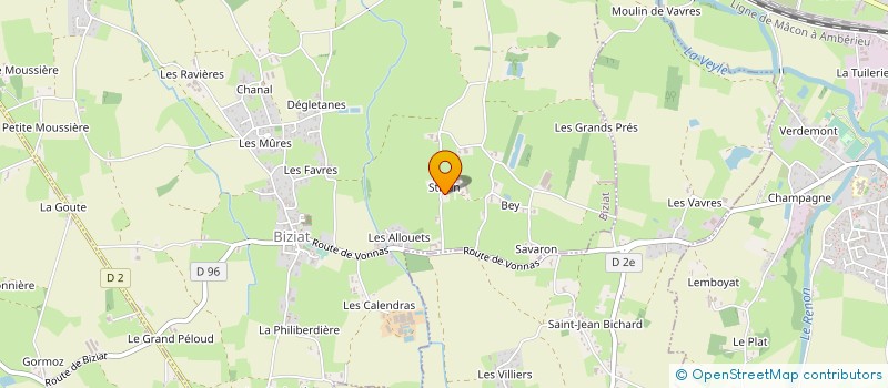 localisation de l'entreprise GFA DE STIVAN  BIZIAT