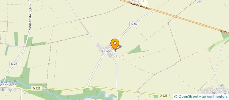 localisation de l'entreprise GFA DE TAILLE  DRICOURT