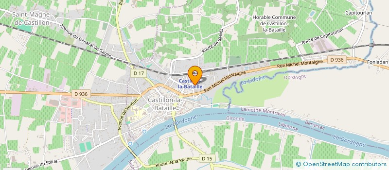 localisation de l'entreprise GFA DE TALBOT  CASTILLON-LA-BATAILLE