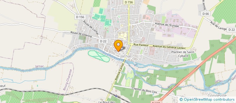 localisation de l'entreprise GFA DE TALVAS à BOURG-CHARENTE