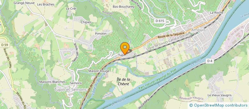 localisation de l'entreprise GFA DE TEPIUS  TUPIN-ET-SEMONS