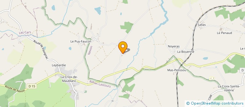 localisation de l'entreprise GFA DE TEULET  LA ROCHE L'ABEILLE