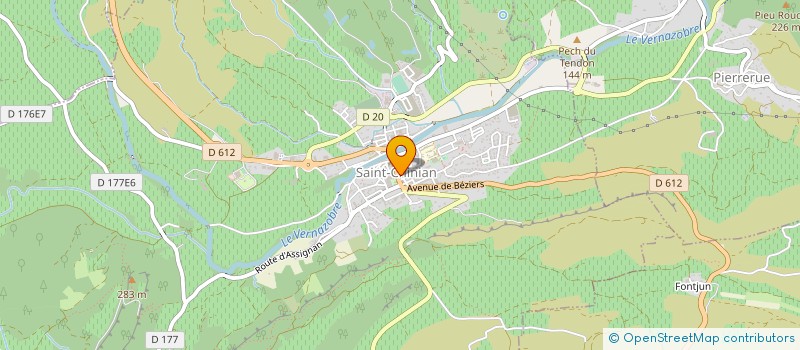 localisation de l'entreprise GFA DE TEYSSIER FRERES à SAINT-CHINIAN