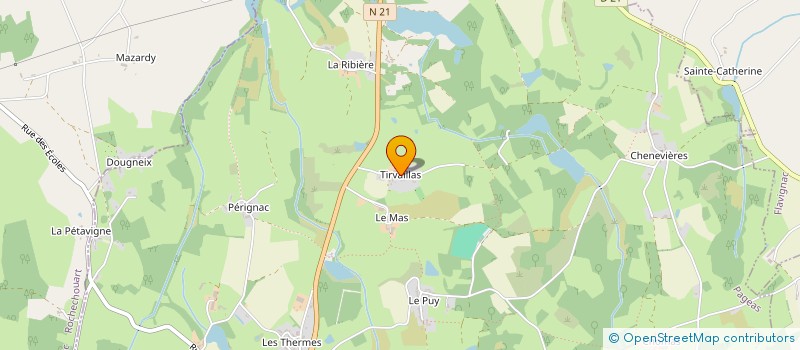 localisation de l'entreprise GFA DE TIRVAILLAS à PAGEAS