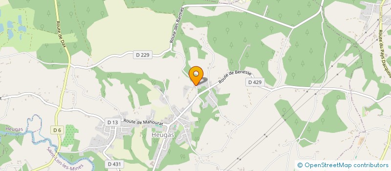 localisation de l'entreprise GFA DE TISON  NARROSSE