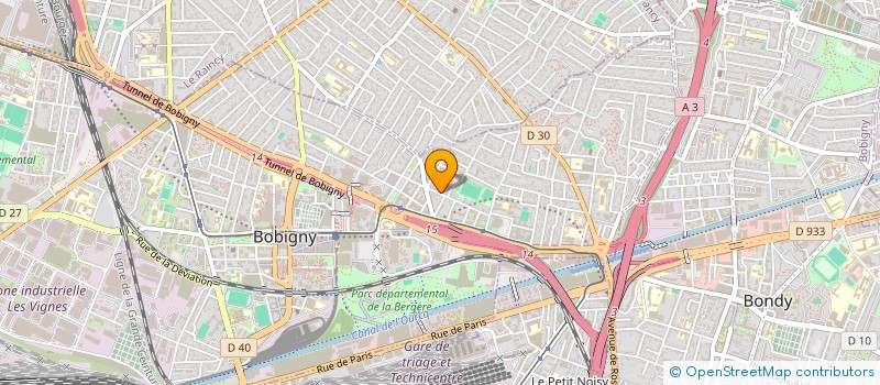 localisation de l'entreprise GFA DE TOLBIAC  BOBIGNY