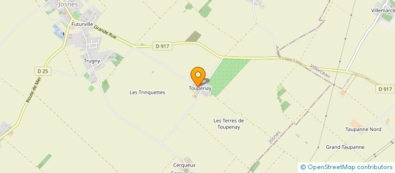 localisation de l'entreprise GFA DE TOUPENAY  JOSNES