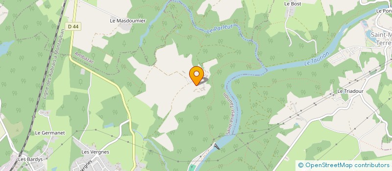 localisation de l'entreprise GFA DE TOURNIOL LES VERGNES  SAINT-PRIEST-TAURION