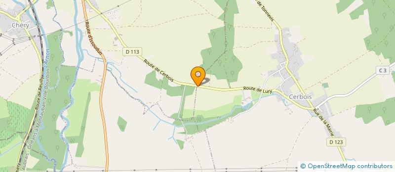 localisation de l'entreprise GFA DE TOUTIFAUT  CERBOIS