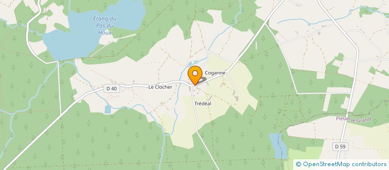 localisation de l'entreprise GFA DE TREDEAL  PAIMPONT