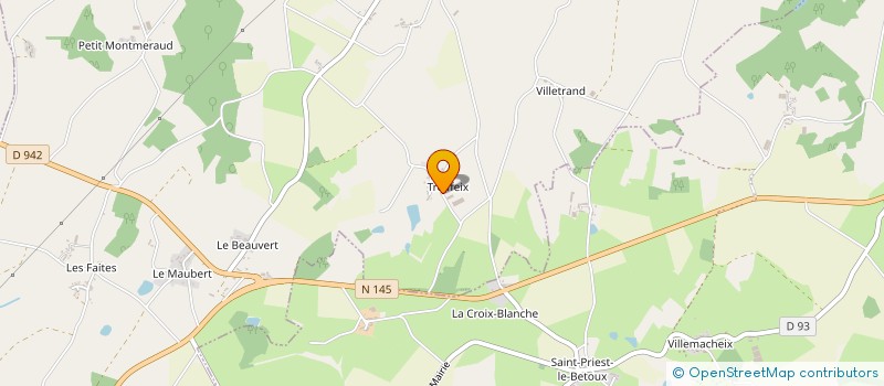 localisation de l'entreprise GFA DE TREIFEIX  DOMPIERRE-LES-EGLISES