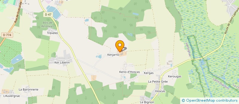 localisation de l'entreprise GFA DE TREVELOIS à HERBIGNAC