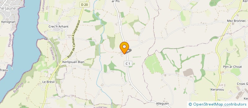 localisation de l'entreprise GFA DE TREZEL  PLEUBIAN