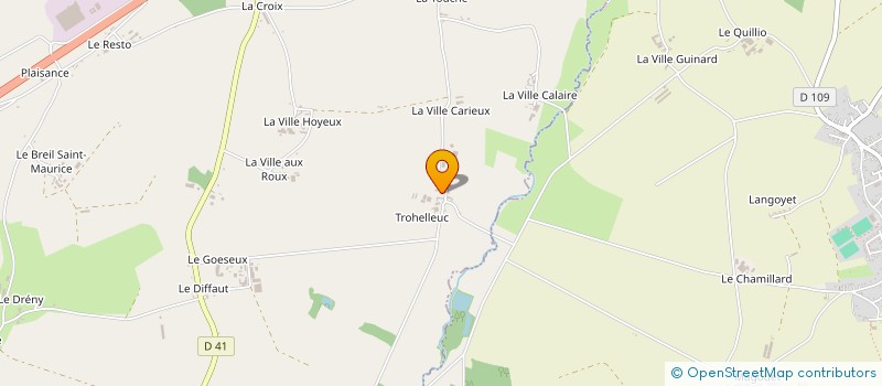 localisation de l'entreprise GFA DE TROHELLEUC à LOUDEAC