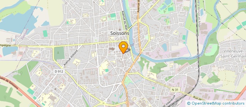 localisation de l'entreprise GFA DE VALSERY à SOISSONS