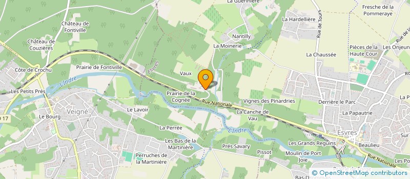 localisation de l'entreprise GFA DE VAUX  ESVRES